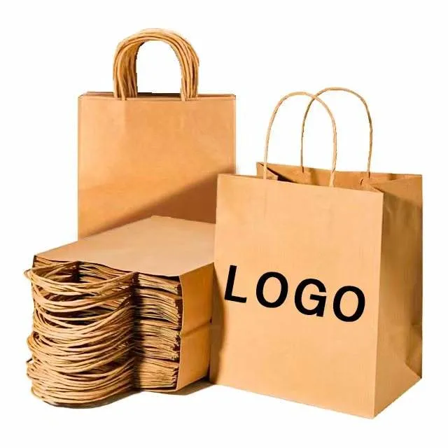 Top Rank Fabricante - Bolsa de papel Kraft personalizada con logotipo