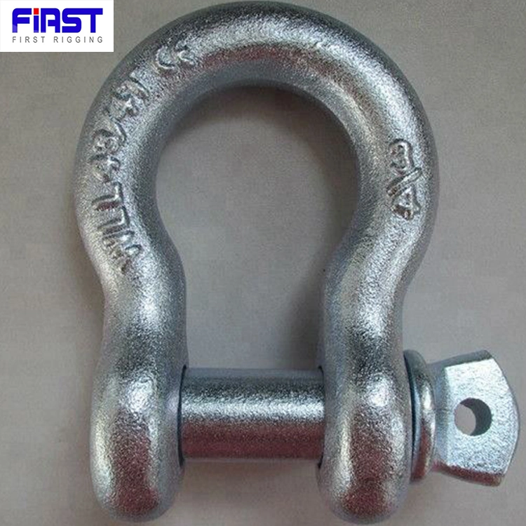 Quenched and Tempered G209 Bow Shackle for Sling Connection