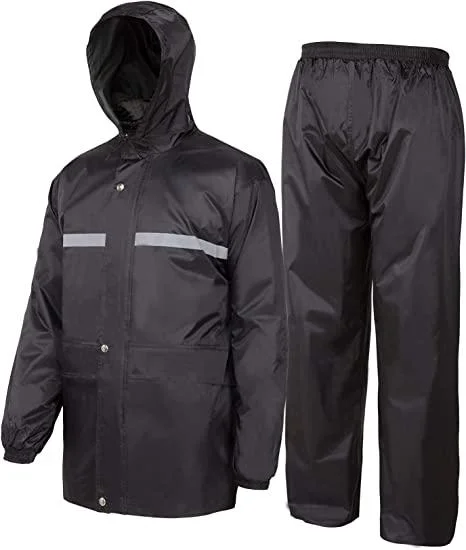 New Style Cheap Single-Person Rainwear for Adult Waterproof Polyester PVC Rainsuit