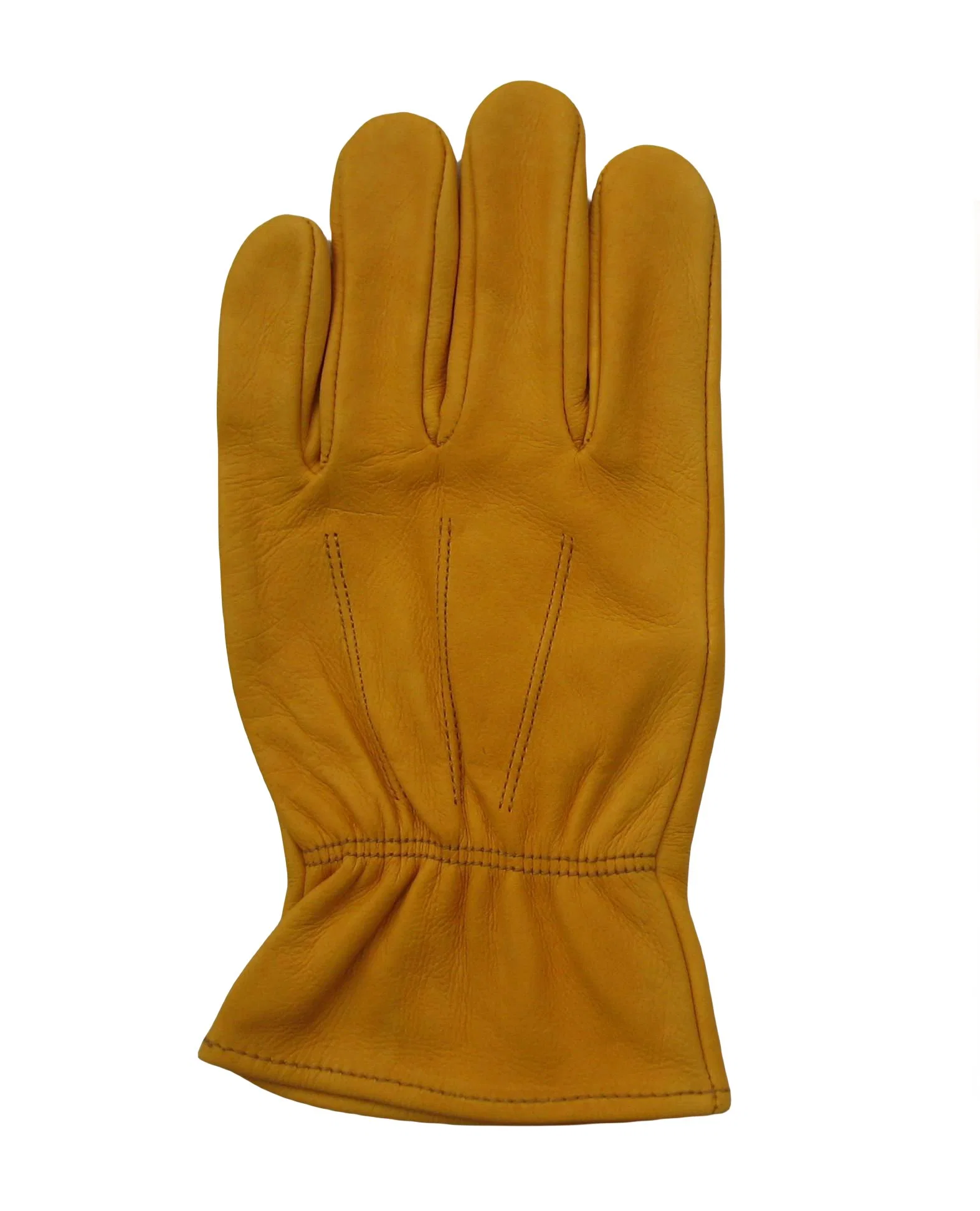 Premium Cow Grain Leather Keystone Thumb Stitched Back Driver Work Glove