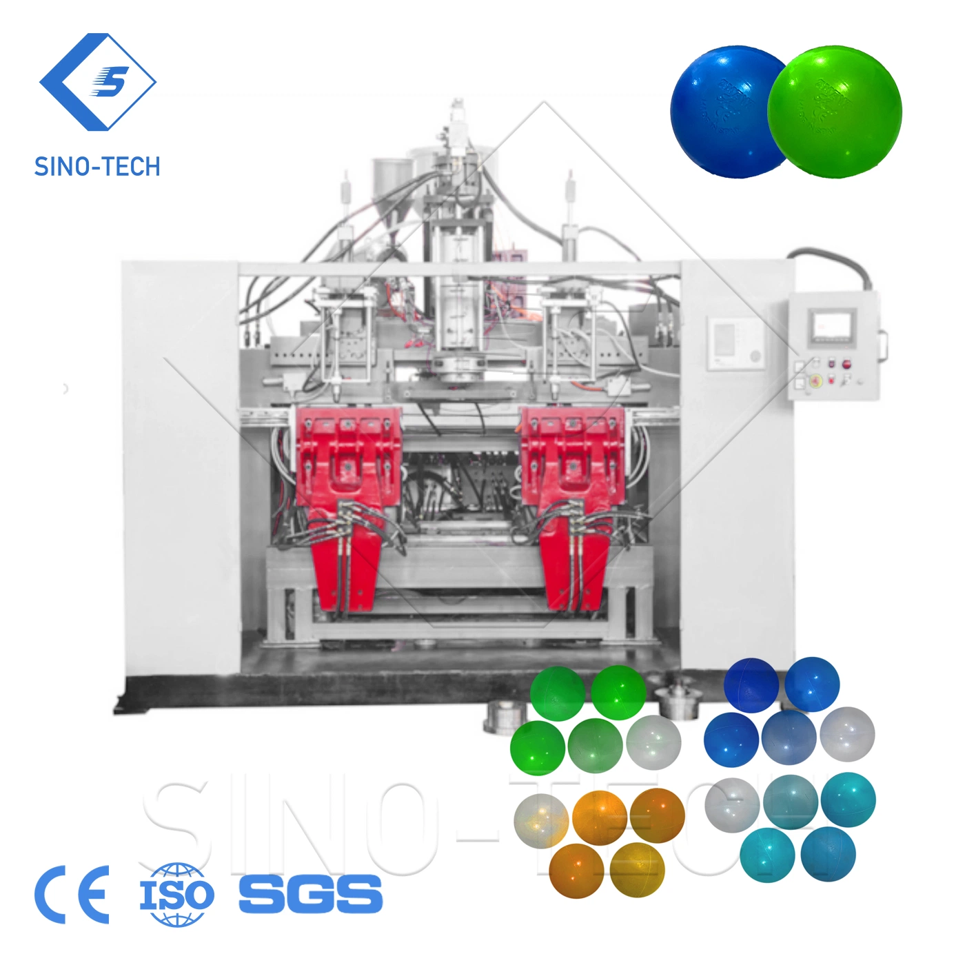 2L 5L Los niños juegan de plástico de juguete Bola de la máquina de moldeo por soplado Extrusión de continuo.