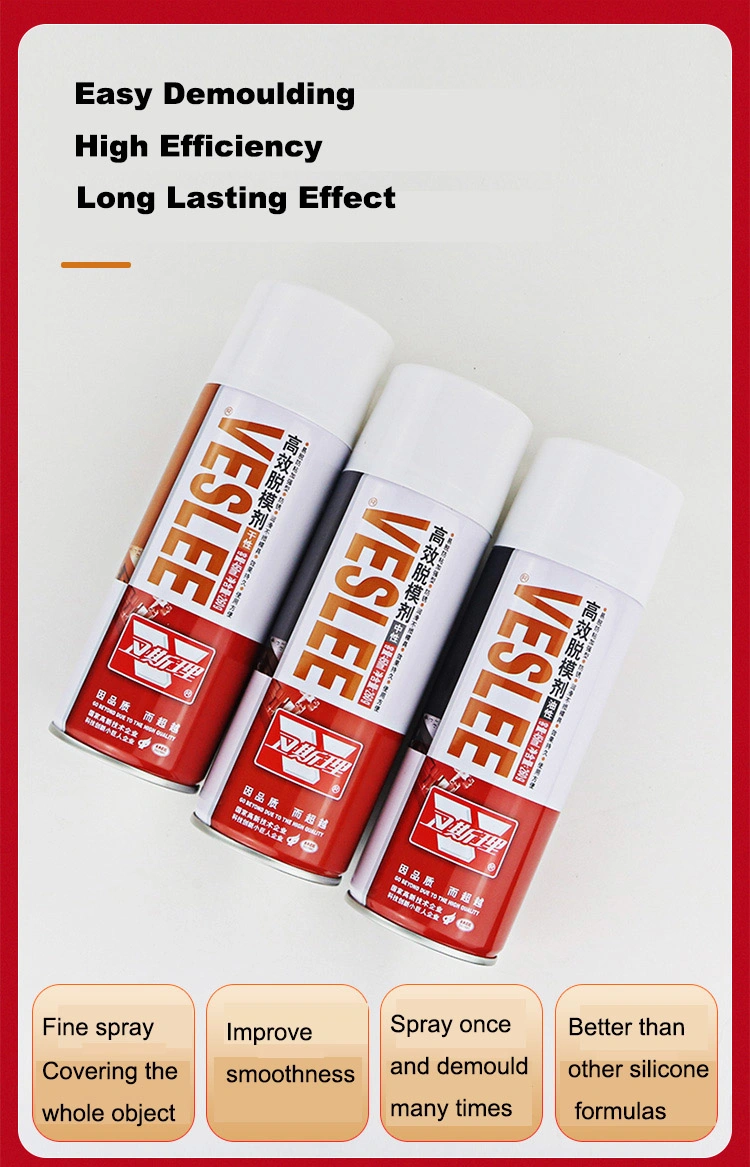 Veslee Factory High Efficiency Good Lubricant Spray de liberación de molde suave