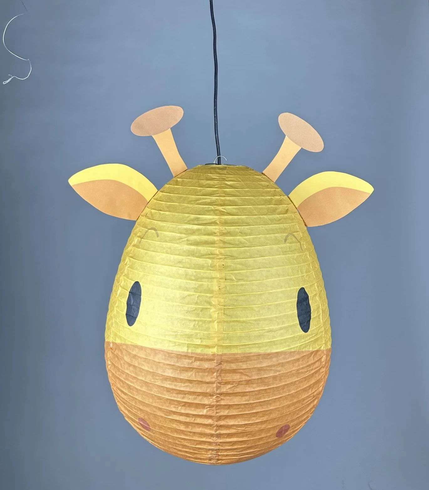 Indoor Decorative Handcrafted Giraffe Hanging Paper Lantern for Kids' Room Decoration