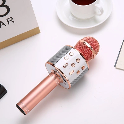 Professional Wireless Microphone Speaker Handheld Microphone Karaoke Mic Music Player Singing Recorder KTV Microphone