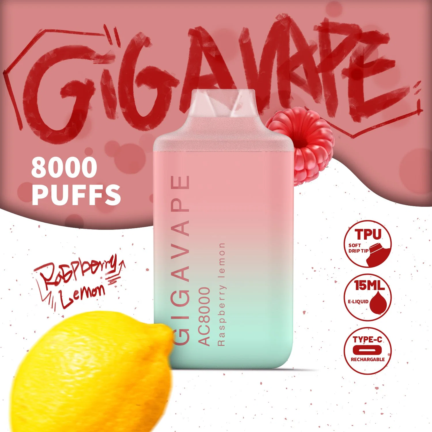 Tess gros Vape jetables jetables jetables de bouffée de cigarette électronique 8000 Vaporisateur