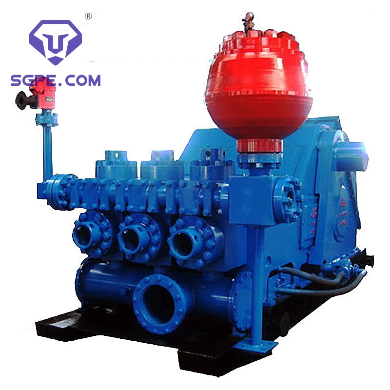 Made in China Drilling Rig Circulation Mud System Reciprocating Horizontal Triplex Piston Single Action Mud Pump F1600 F1300 F1000 F800 Nb-1300 Nb-1600