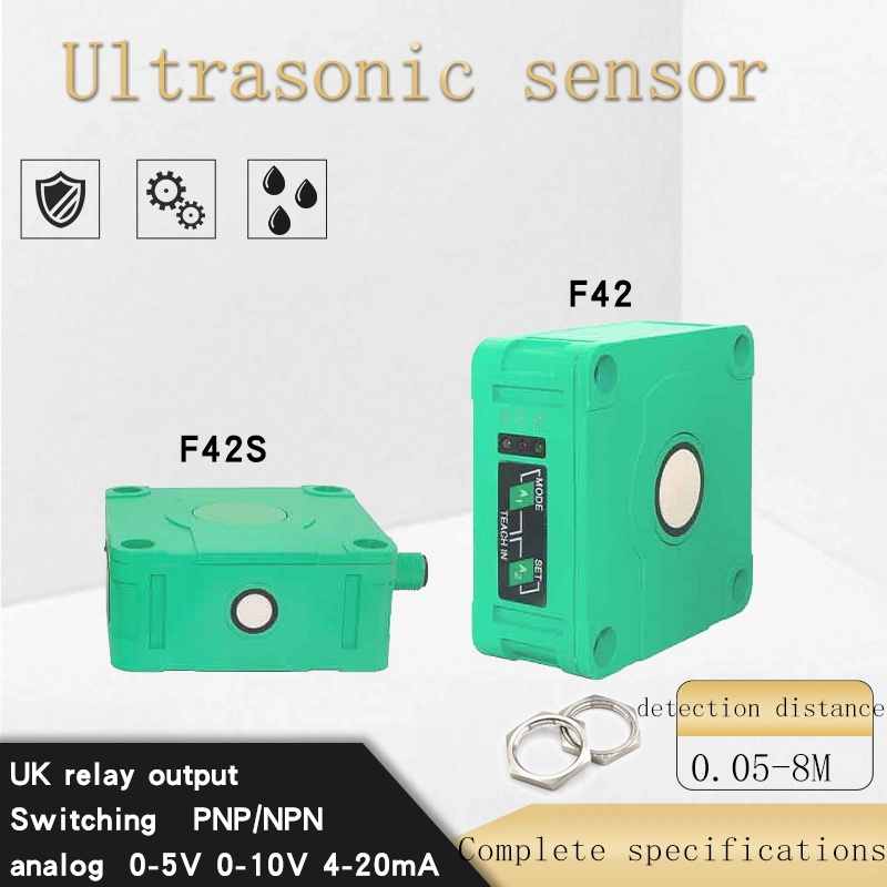 4 mm, 2 m, 4 m sortie analogique 20mA/0-10 V contrôle qualité du capteur de mesure de distance à ultrasons