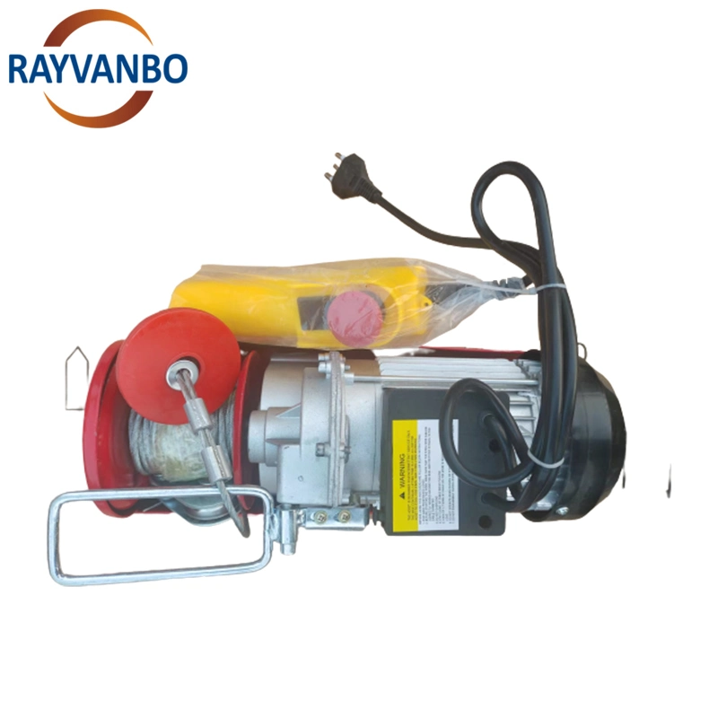 Anti-Rotate Type Hook with One Pulley PA Mini Electric Wire Rope Hoist 100kg-1000kg