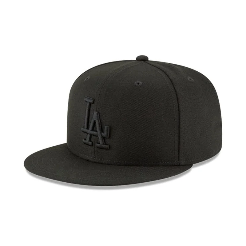 Usine bon marché Nouveau Original de haute qualité Noir Vintage Polyester Snapback Fitted Casquette de baseball fermée Gorras Cap pour hommes.