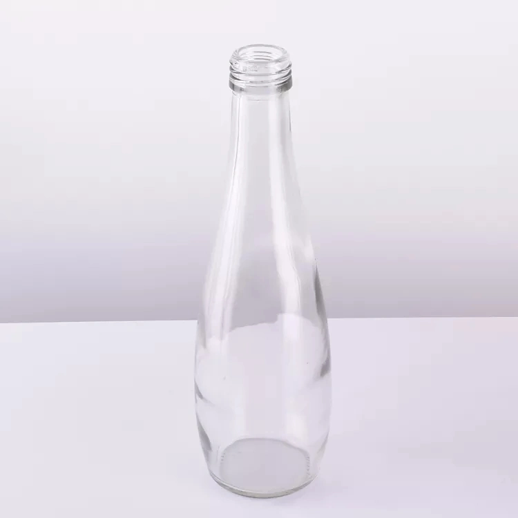 Populaires Flint Glass pour bouteille d'eau minérale 330ml 500ml de jus d'eau Bouteille de verre avec bouchons à vis