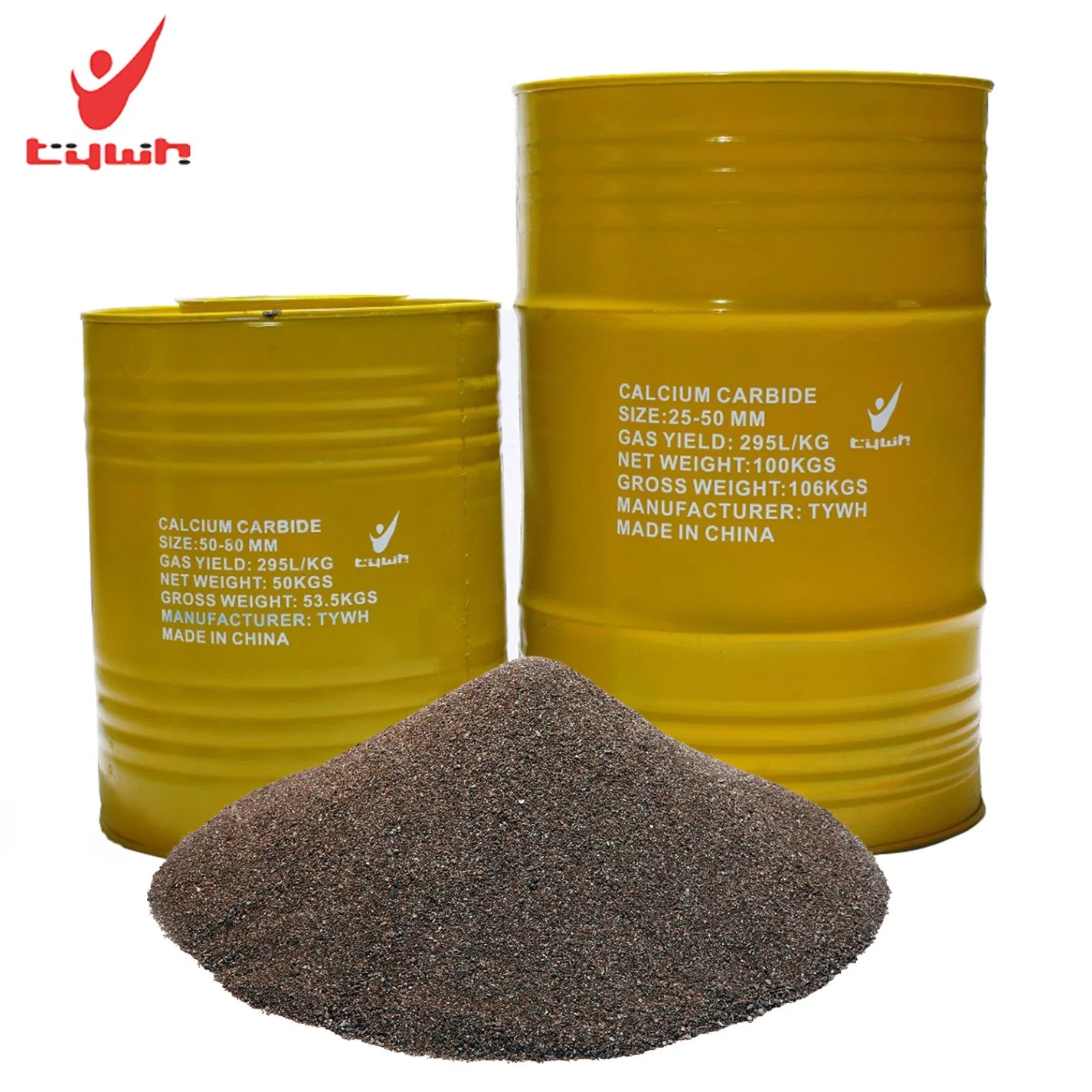 Manufacture Calcium Carbide 50/100kg Iron Drum Industrial Grade