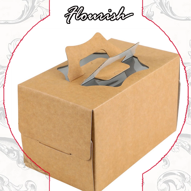 Handle Carrier Single 2/4/6 Cupcake Box Pastry Containers Bakery Cupcake Boxes for Party Packing