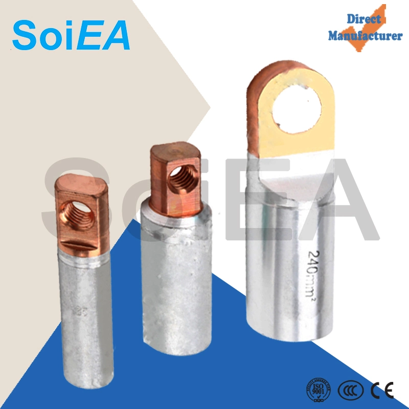 DTG Copper Tinned or No-Tinned Lugs, Cable Connector Terminal DTG Type Copper Cable Lug Copper Terminal Crimping Lugs