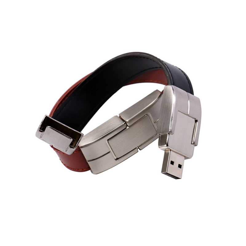 Leather Bracelet USB Flash Stick Pendrive USB Flash Drive with Customized Logo