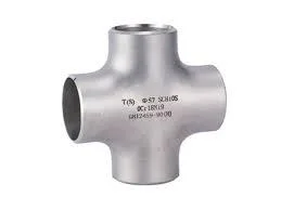 Croix en acier inoxydable SS /DIN304/304L'ASME Butt raccord soudé