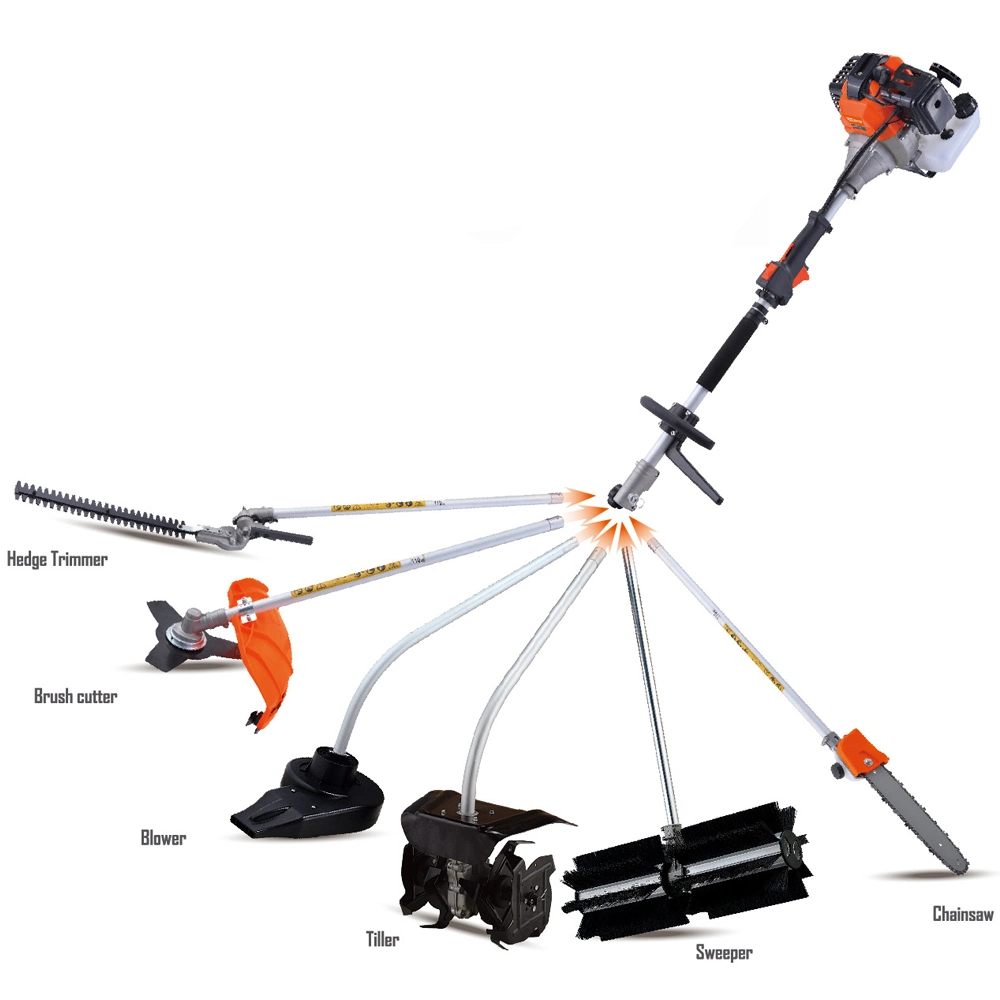 Gasoline Powered 4 in 1 Multifunction Tools Brush Cutter Hedge Trimmer