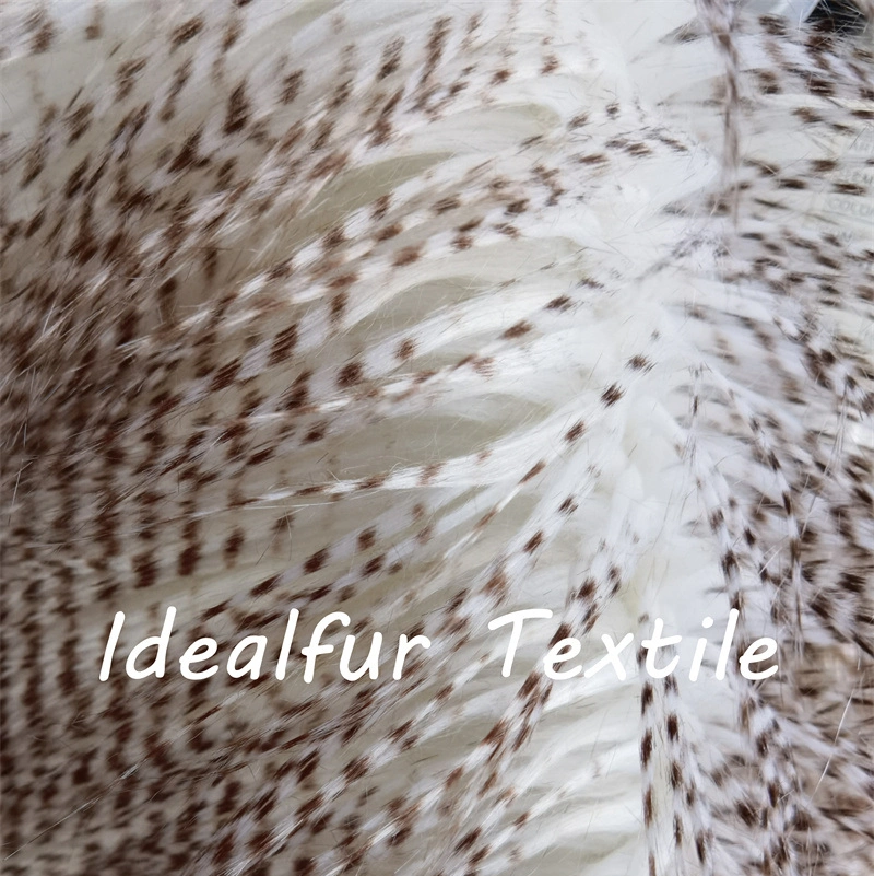 Empty Needle Jacquard Artificial Pheasant Feather Faux Fur