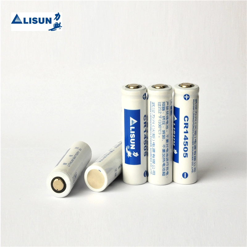 Cylindrical Battery Lisun Brand 3.0V Cr14505 1500mAh Lithium Battery for Home Security Products