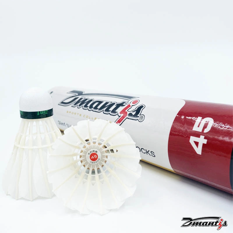 Top Sales Good Quality Goose Feather Dmantis D45 Training Badminton Shuttlecock