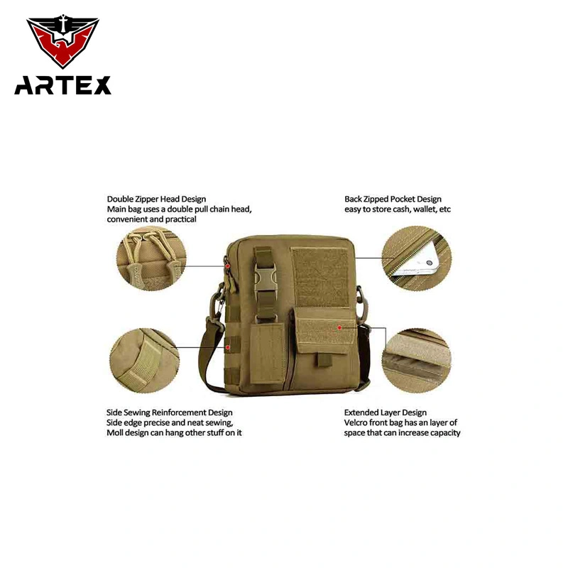 Custom Outdoor Wholesale Best Selling Hiking Large Capacity Messenger Tactical Shoulder Bag