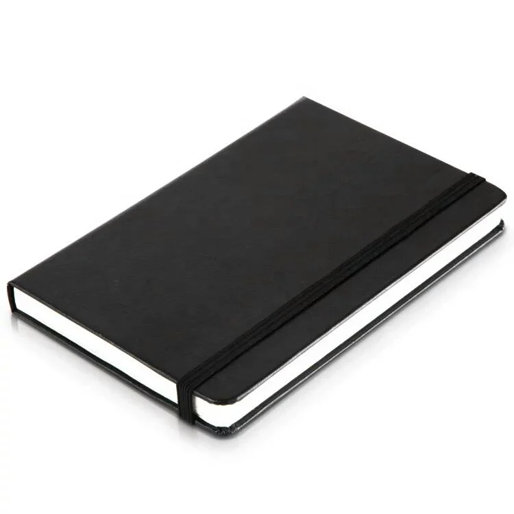 Custom Wholesale/Supplier A4 A5 B5 Diary PU Leather Cover Notebook Black