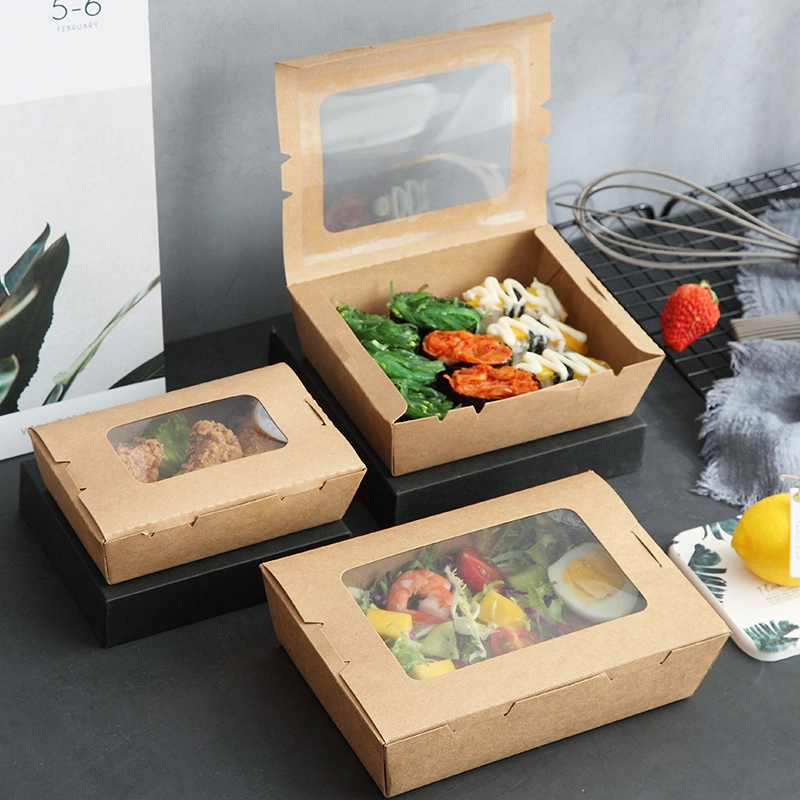 Sushi Craft Foodes Kraft Paper Takeaway Food Container Box