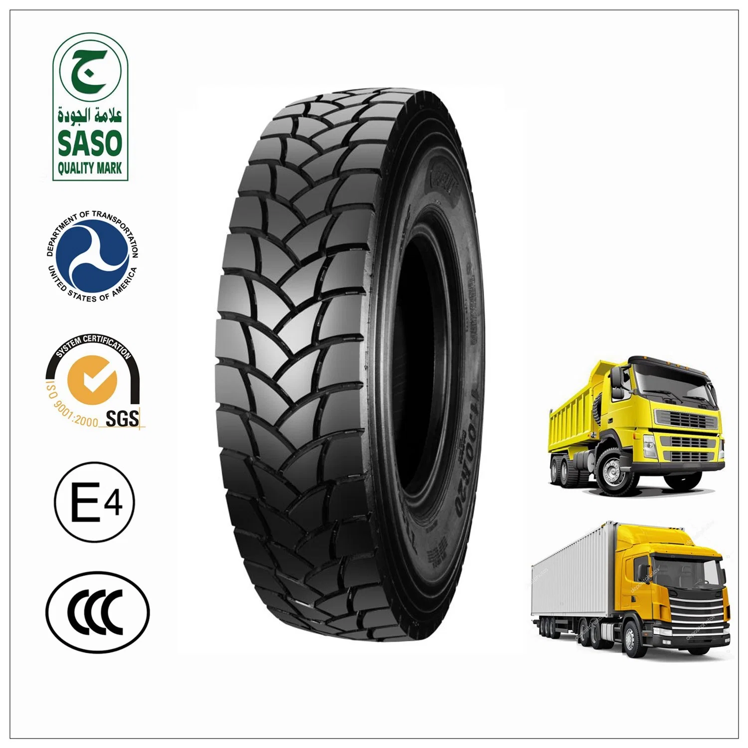 295/80R22.5 comercial de la unidad con un rendimiento excelente de neumáticos