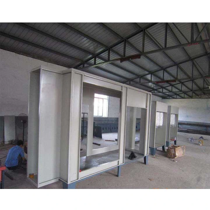 High Efficiency Manual Powder Coating Spray Paint Booth with Recovery System