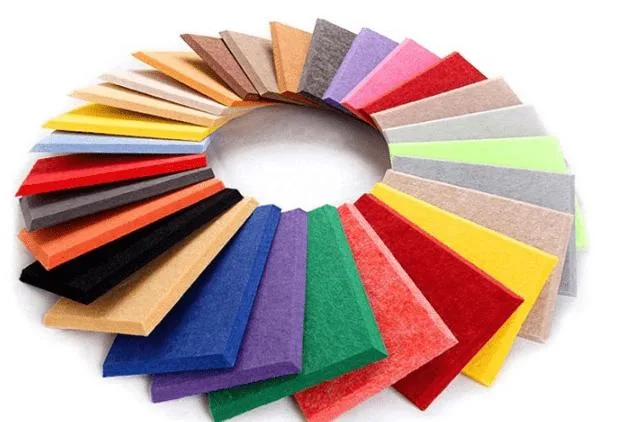 Polyester Fiber Wall Decorative Doundpfoof Acoustic Foam Sound Absorption Material