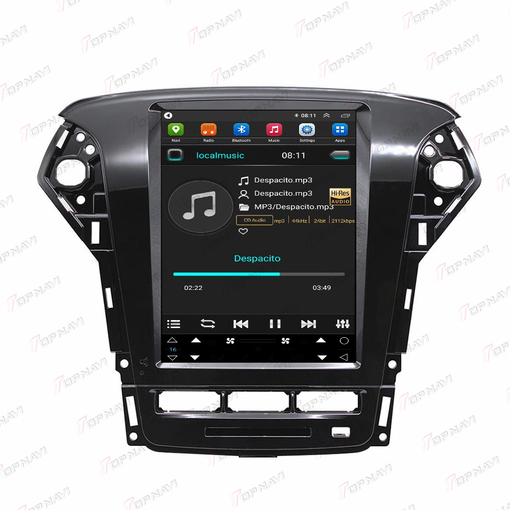 نظام Android Car Multimedia لشركة Ford Mondeo 2011 4GB 2013 ذاكرة RAM 64 جيجابايت شاشة فلاش كبيرة في مشغل أقراص DVD للسيارة