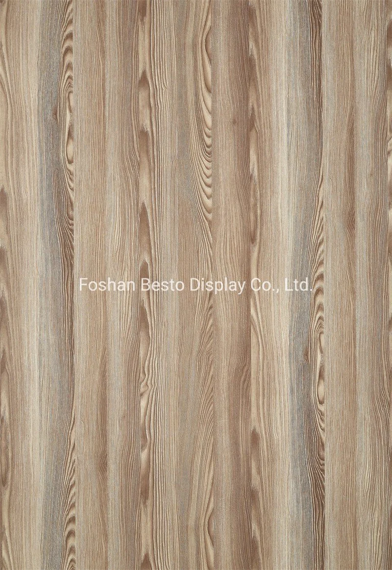 E1 Grade Furniture Panels Deep Textured Synchronized Plywood/MDF/Particle Board Panel for Decoration