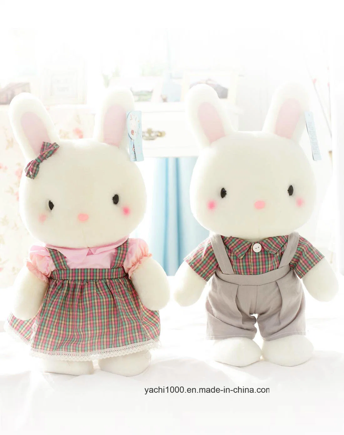 Soft animal en peluche de lapin en peluche cadeau de promotion de jouets pour enfants