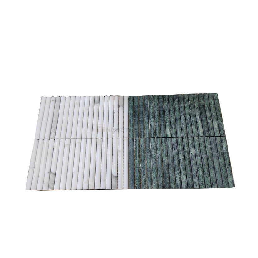 Precio de fábrica Mosaic Stone Tile for Decoration Wall Revestimiento Natural Baldosas de mármol de porcelana Mosaico para paredes y pisos