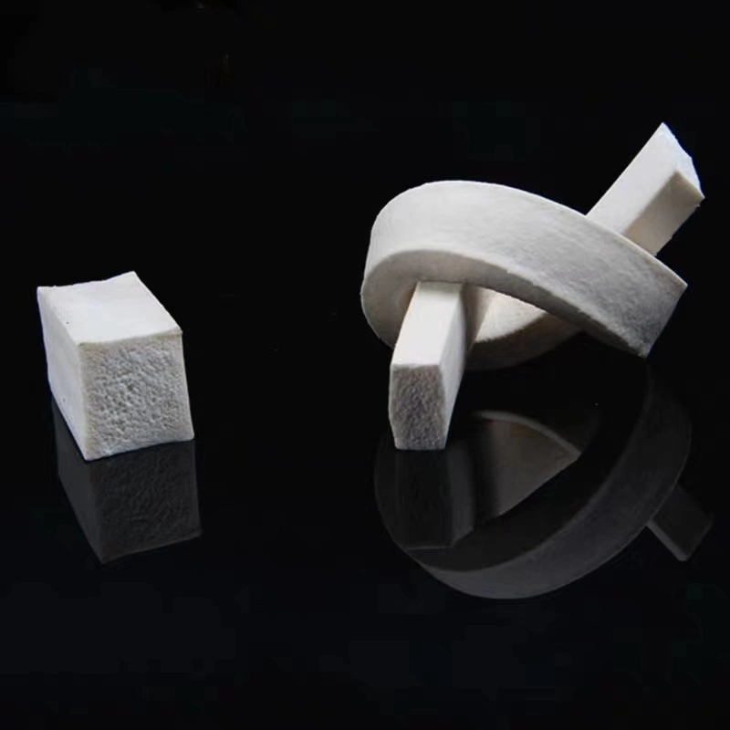 Custom Size Silicone Foam Strip Extruded Round/Square Flat Silicone Sponge Foam Rubber Seal Strip