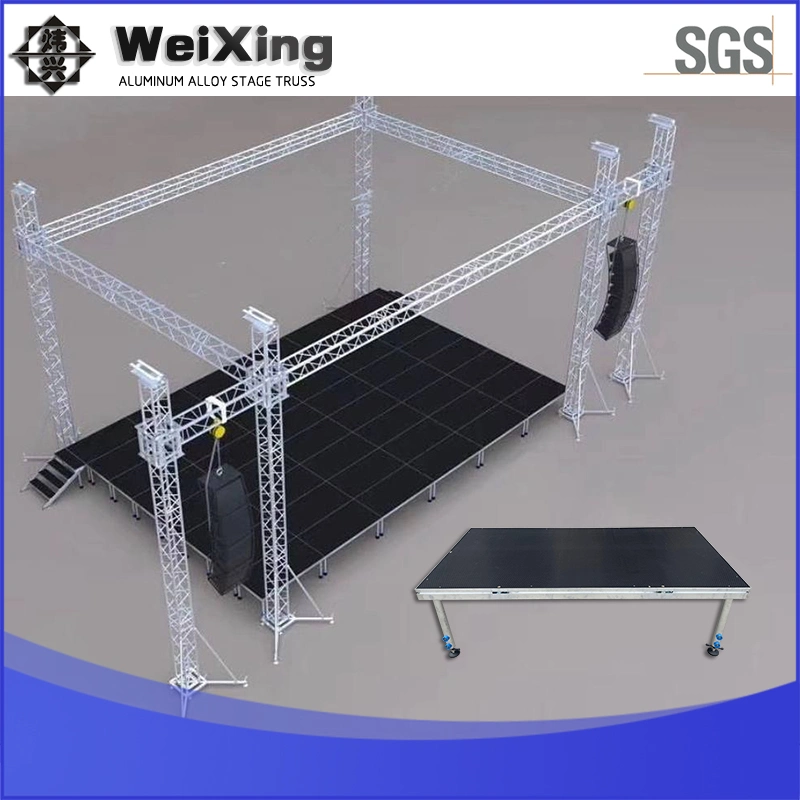 Easy Portable Exhibition Aluminum Stage Curved Truss System for Display