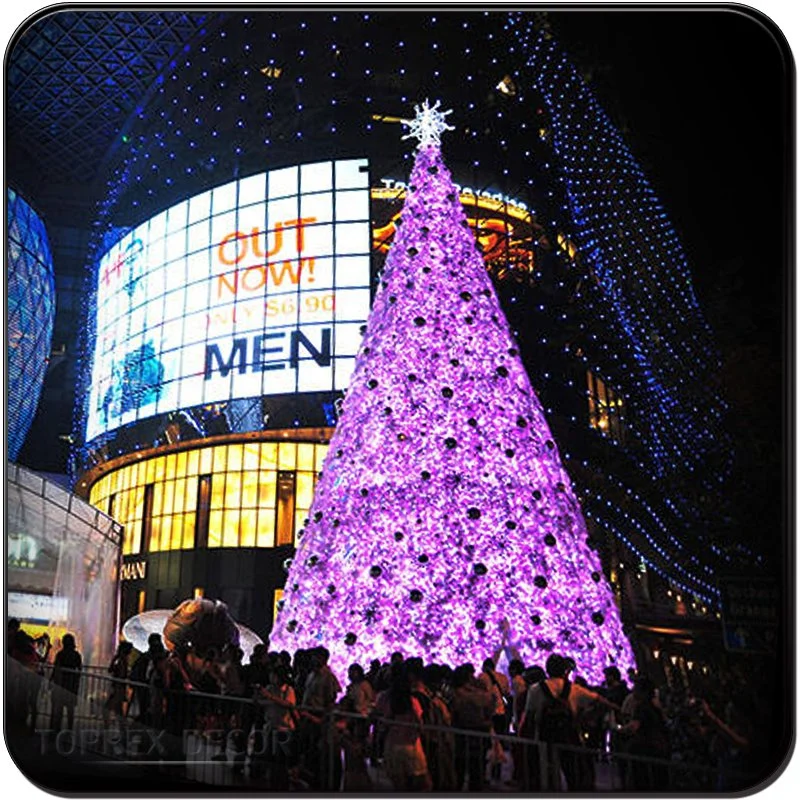 Wholesale/Supplier Promotion Outdoor Christmas Light LED Lighted Pre Lit Slim Artificial Christmas Trees