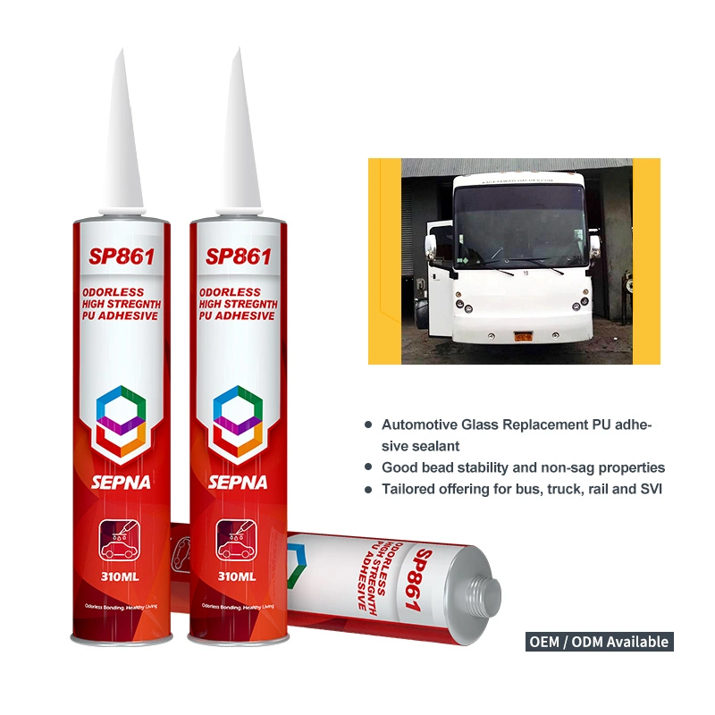 Sp861 High Performance Bus Windshield Glass Urethane Adhesive for Bus Glass Windshield Bonding