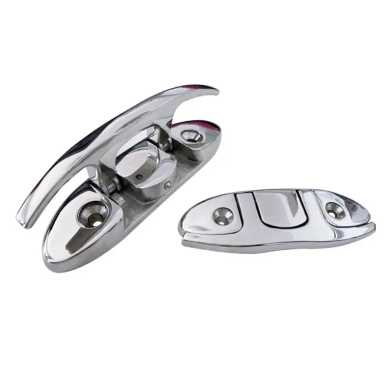 Parts Marine Dock Boat Kayak Mooring Flip-up Folding Cleat Stainless Steel Boat Cleat