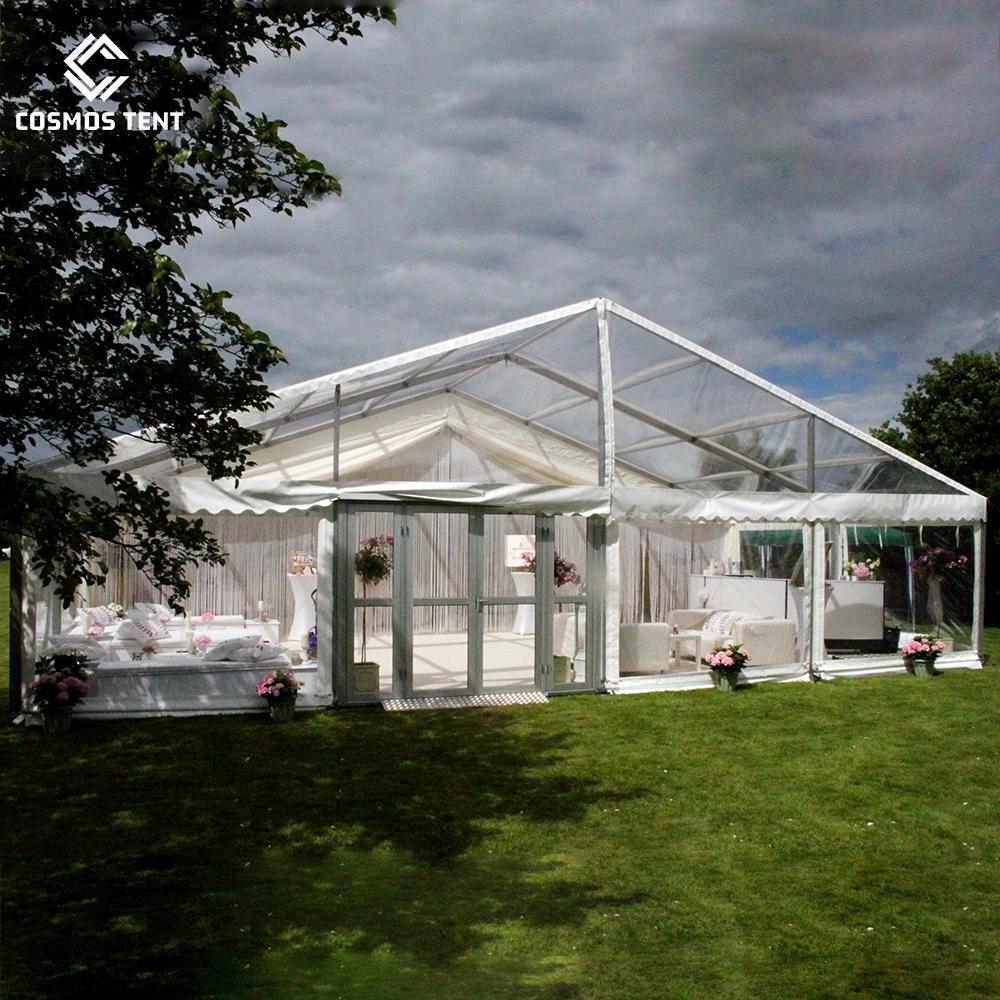 10m Clear Span transparente Waterproof Party Marquee Event carpas for Boda al aire libre