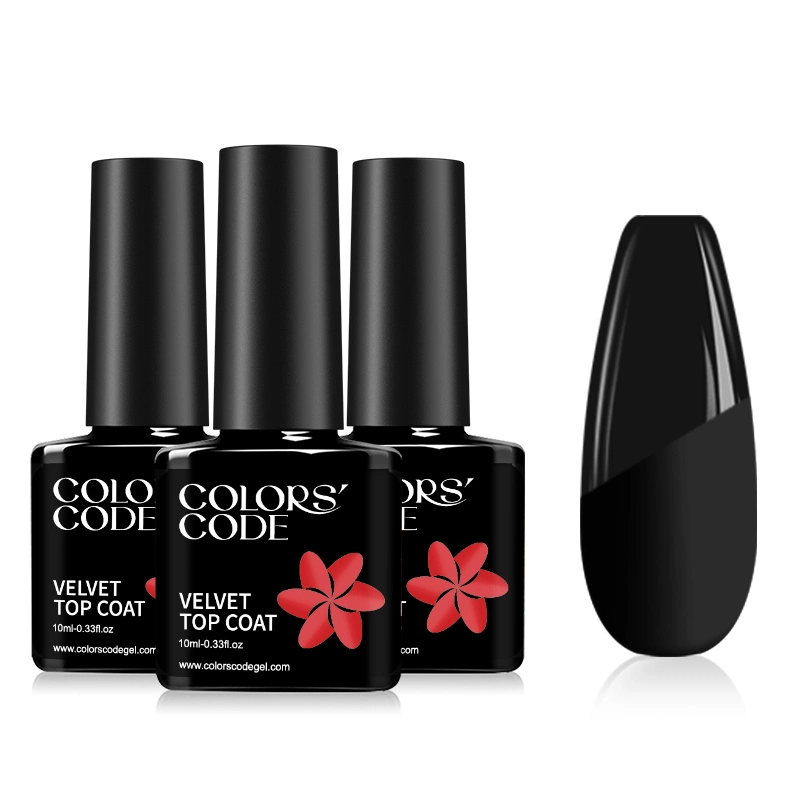 Color Nail Art Salon UV Gel Soak off Gel Polish Velvet Top Coat Nails Salon Professional Products