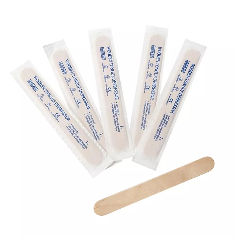 Individually Wrapped Wooden Tongue Depressor