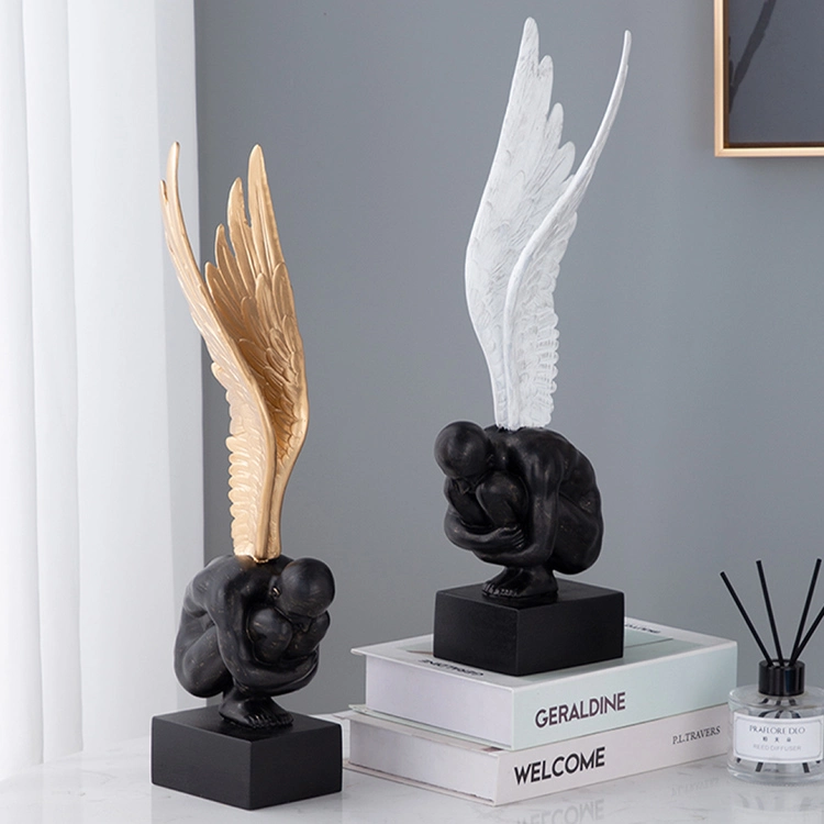 L'art abstrait Statuettes Résine ornements de Sculpture Accueil Bureau étagère décoration de bureau