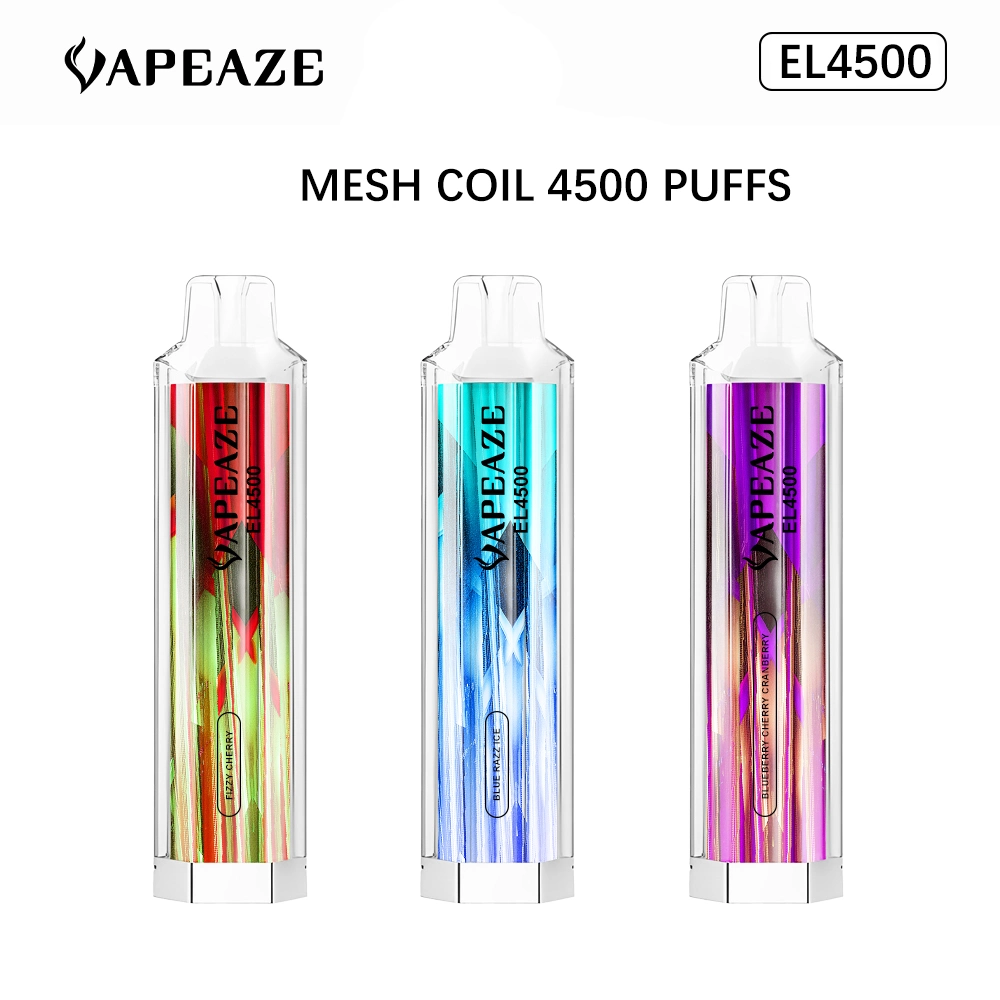 2023 Wholesale/Supplier Vape Factory 4500puffs Crystal 4500 PRO Max Bar Disposable/Chargeable Vaporizer