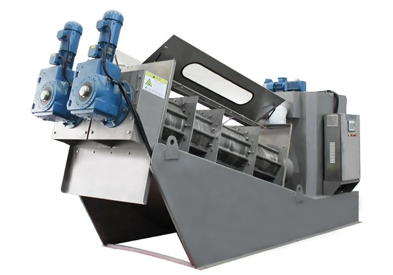 Automatic Wastewater Treatment Screw Filter Press Sludge Dewatering Machine