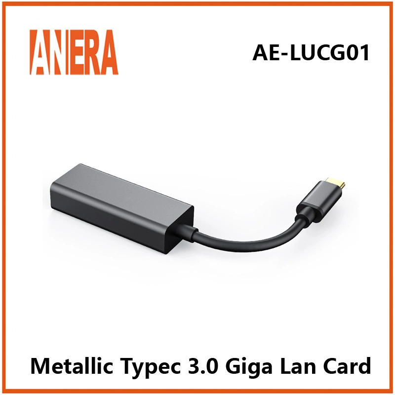 Anera Typec Aleación de aluminio de 3.0 a RJ45 Adaptador Ethernet Gigabit LAN Card Tarjeta de red