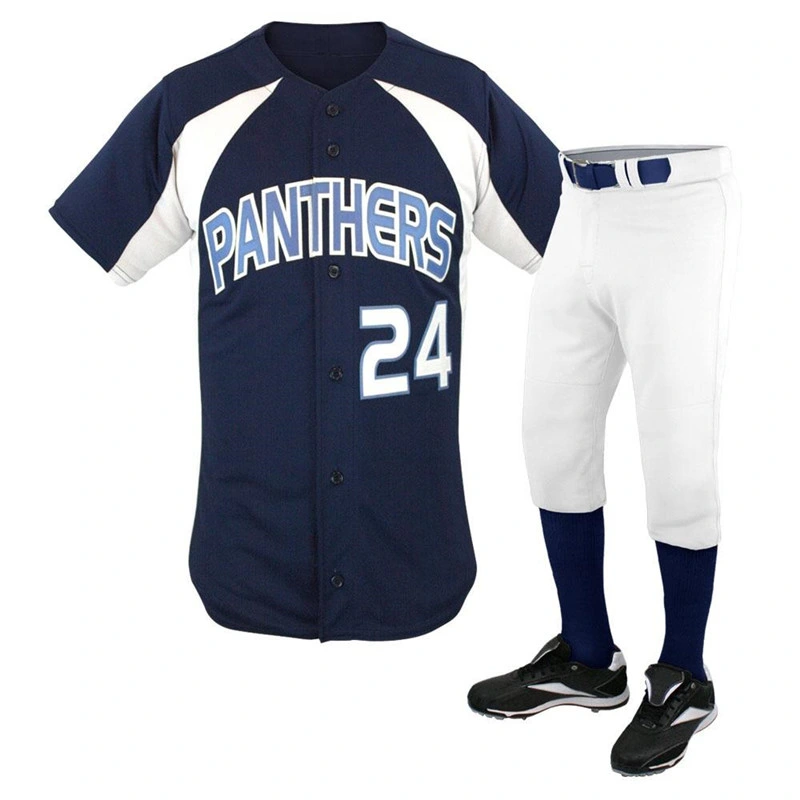 Haut de gamme haute qualité Sublimation à coutures Softball Jersey jeunes Pantalon de baseball hommes Vêtements de softball