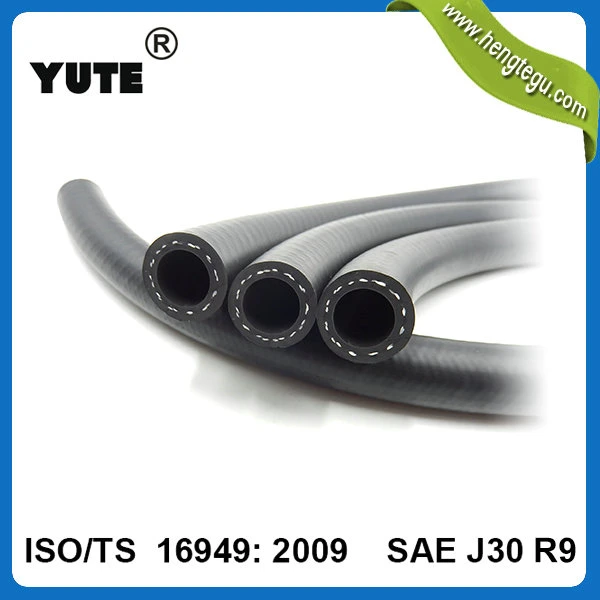 High Pressure ISO/Ts16949 Flexible FKM Eco Fuel Injection Rubber Hose with SAE J30 R9