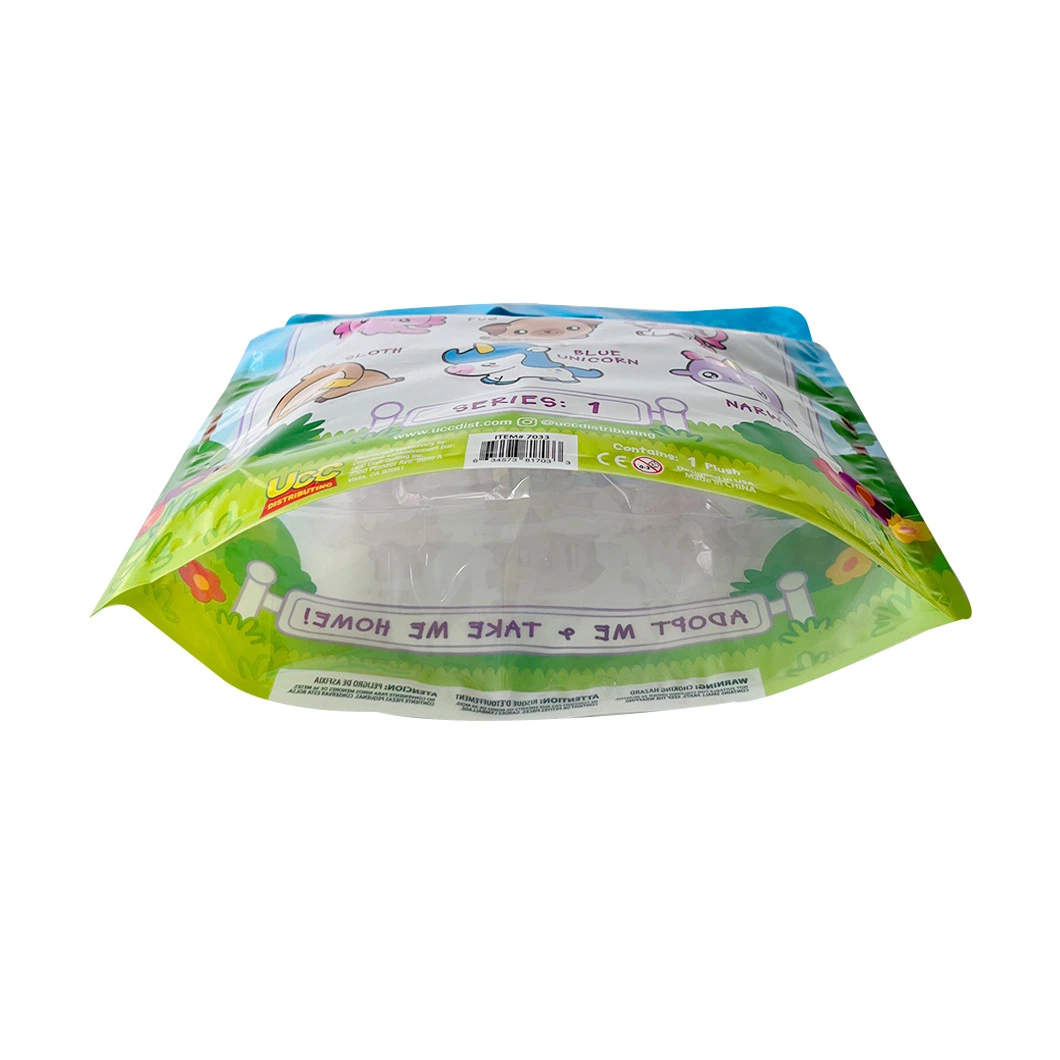 Custom Translucent PE/PE Resealable Zipper Food Packaging Plastic Stand up Pouch