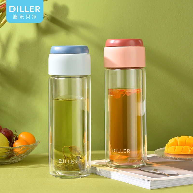 5 Gallon Bottle Tea Infuser Double Wall Glass Water Bottles with EEC