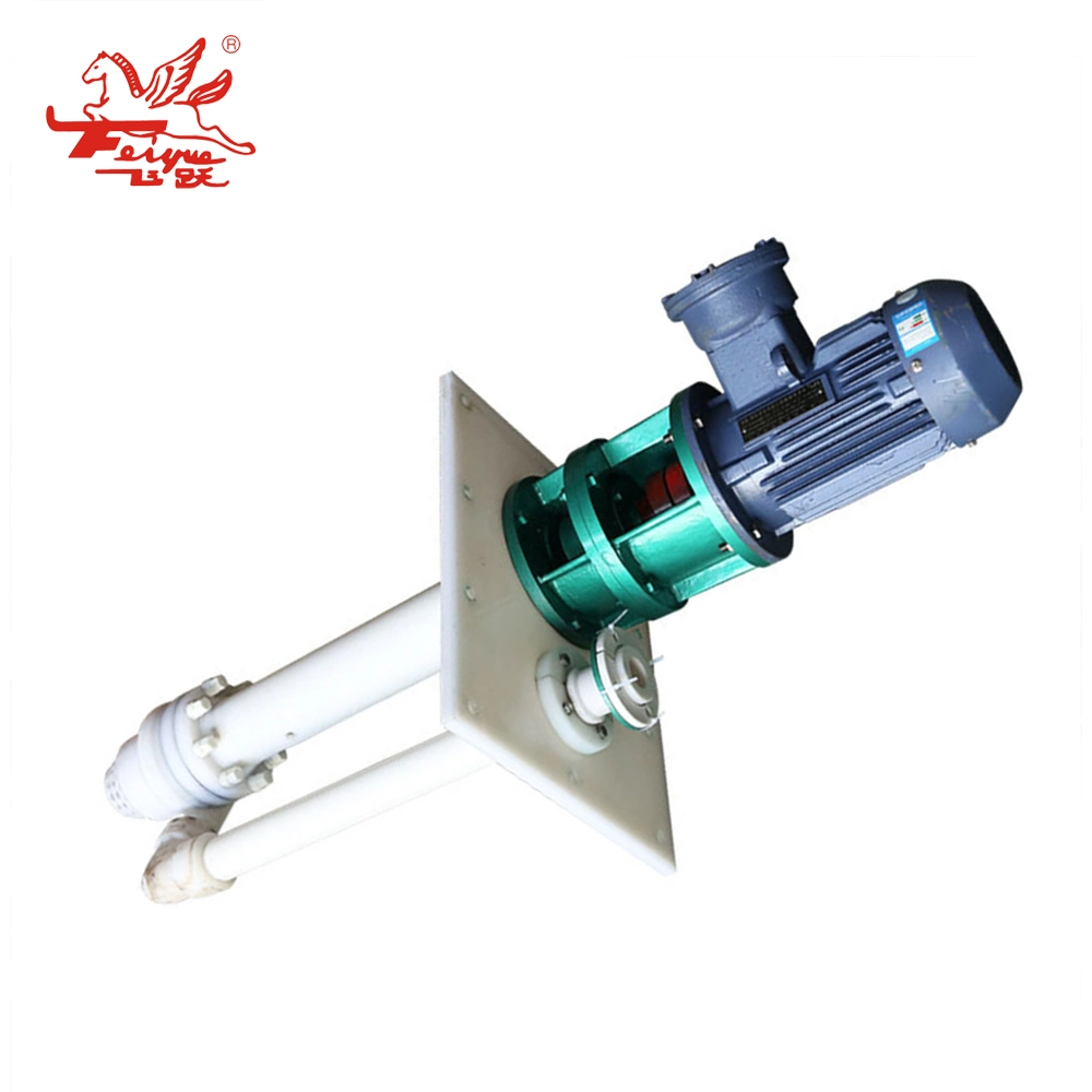 Fys Vertical Submerged Pump Engineering Anti-Corrosion Liquid Sewage Fluorine Plastic Pump